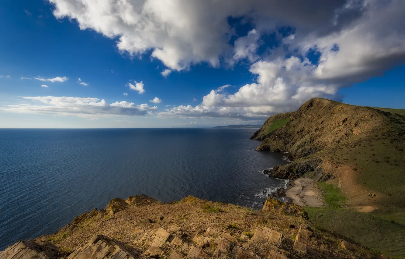 Photo wallpaper sea, clouds, coast, Bay, South Australia, South Australia, the Fleurieu Peninsula, the Gulf of Yankalilla