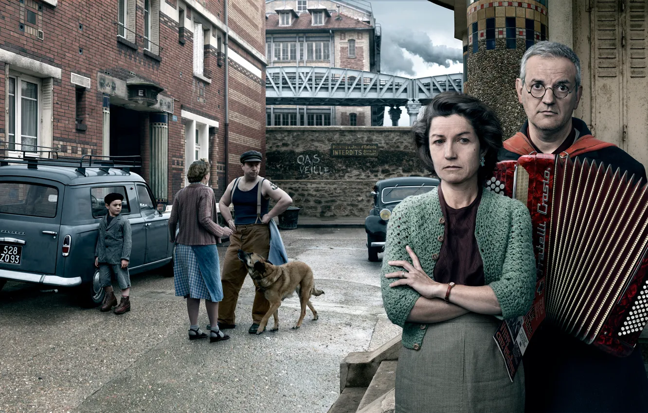 Photo wallpaper the city, street, people, Stories