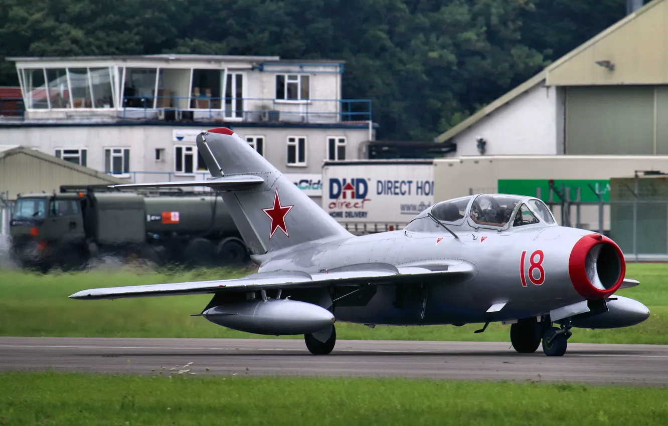 Photo wallpaper fighter, Soviet, The MiG-15