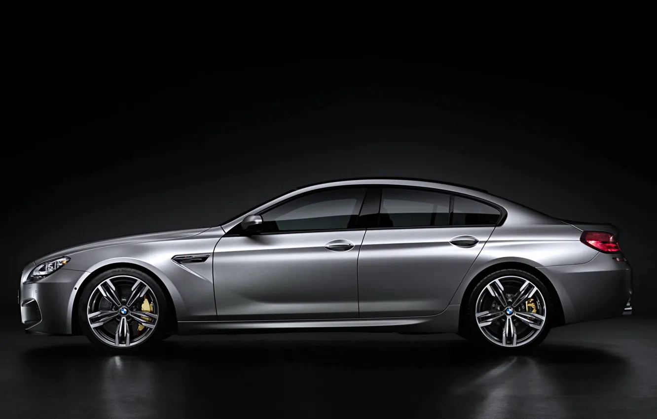 Photo wallpaper Auto, BMW, Machine, Grey, BMW, Silver, Sedan, Gran Coupe