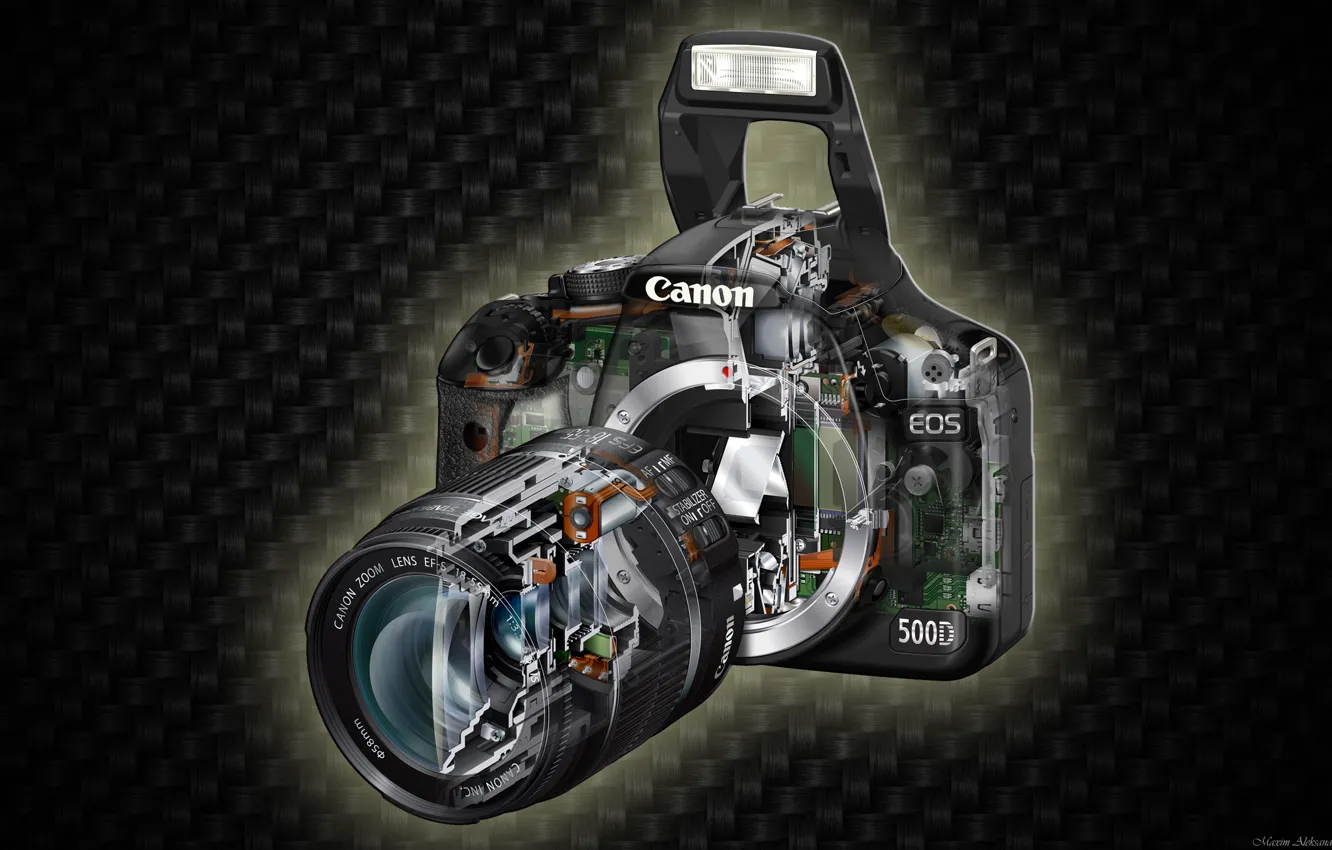 Photo wallpaper the camera, Canon, EOS 500D
