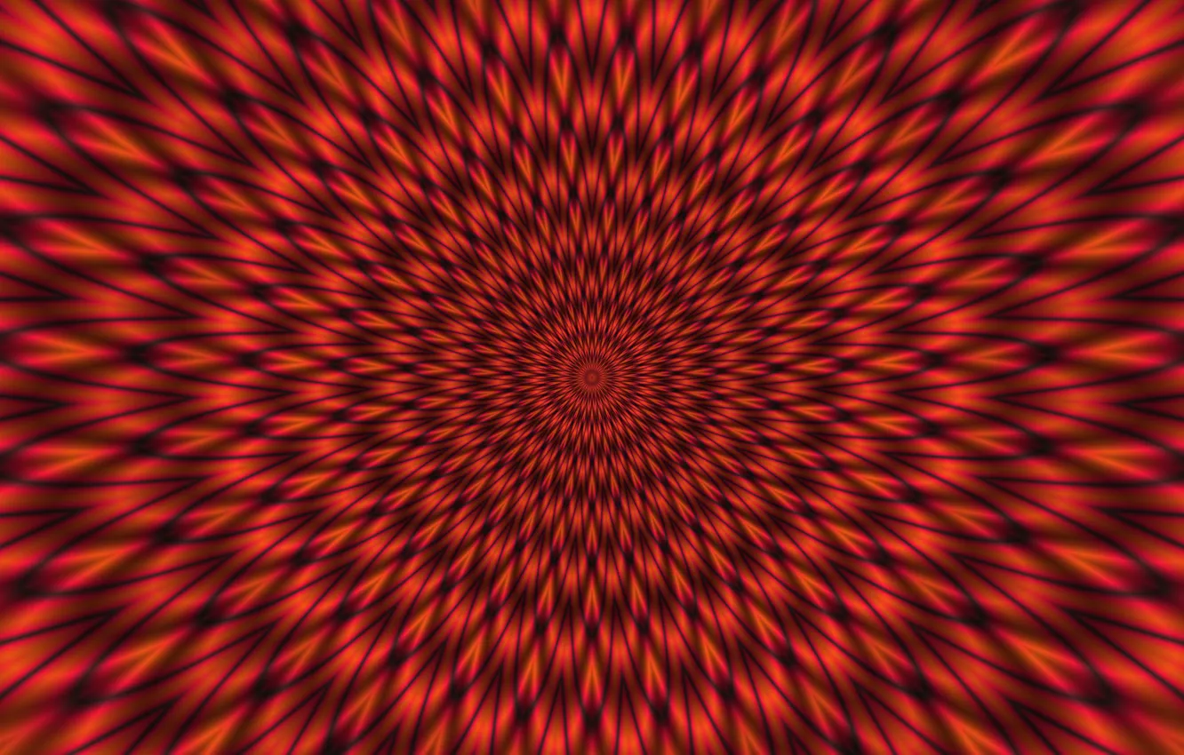 Photo wallpaper red, black, lines, hypnotic