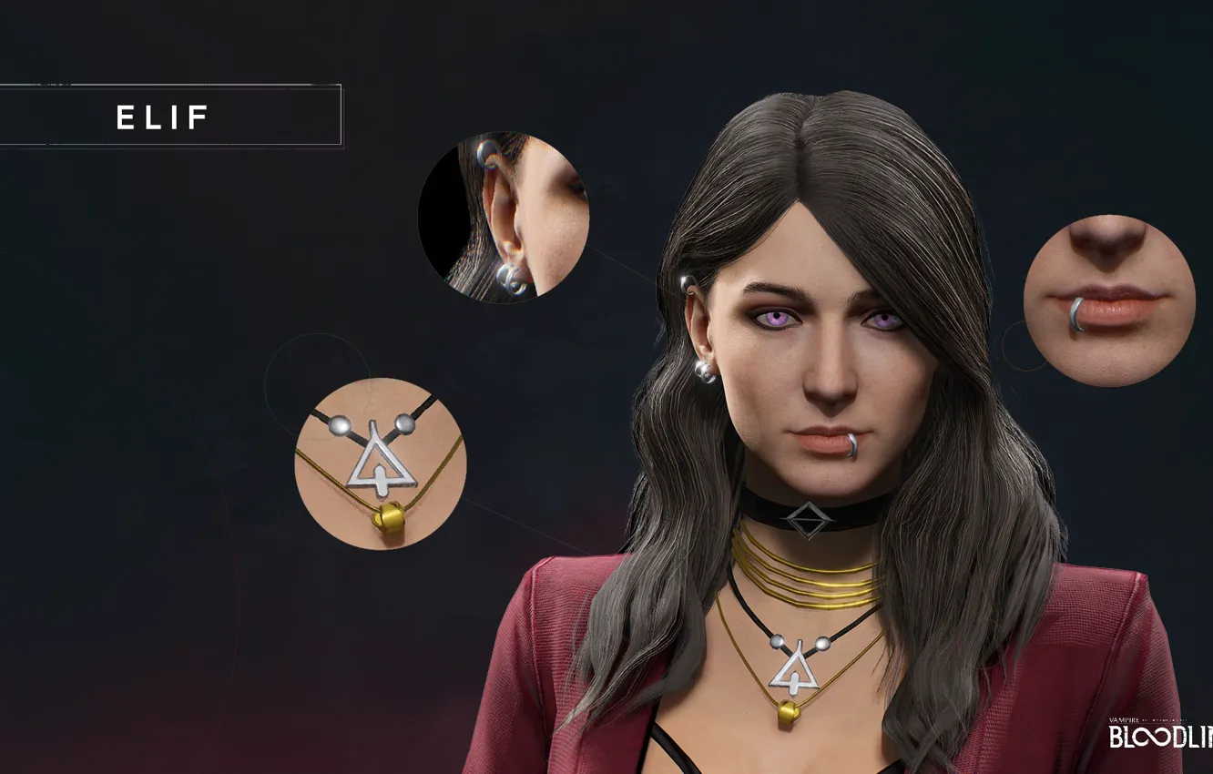 Photo wallpaper darkness, blood, the game, vampire, horror, game, Paradox Interactive, Hardsuit Labs