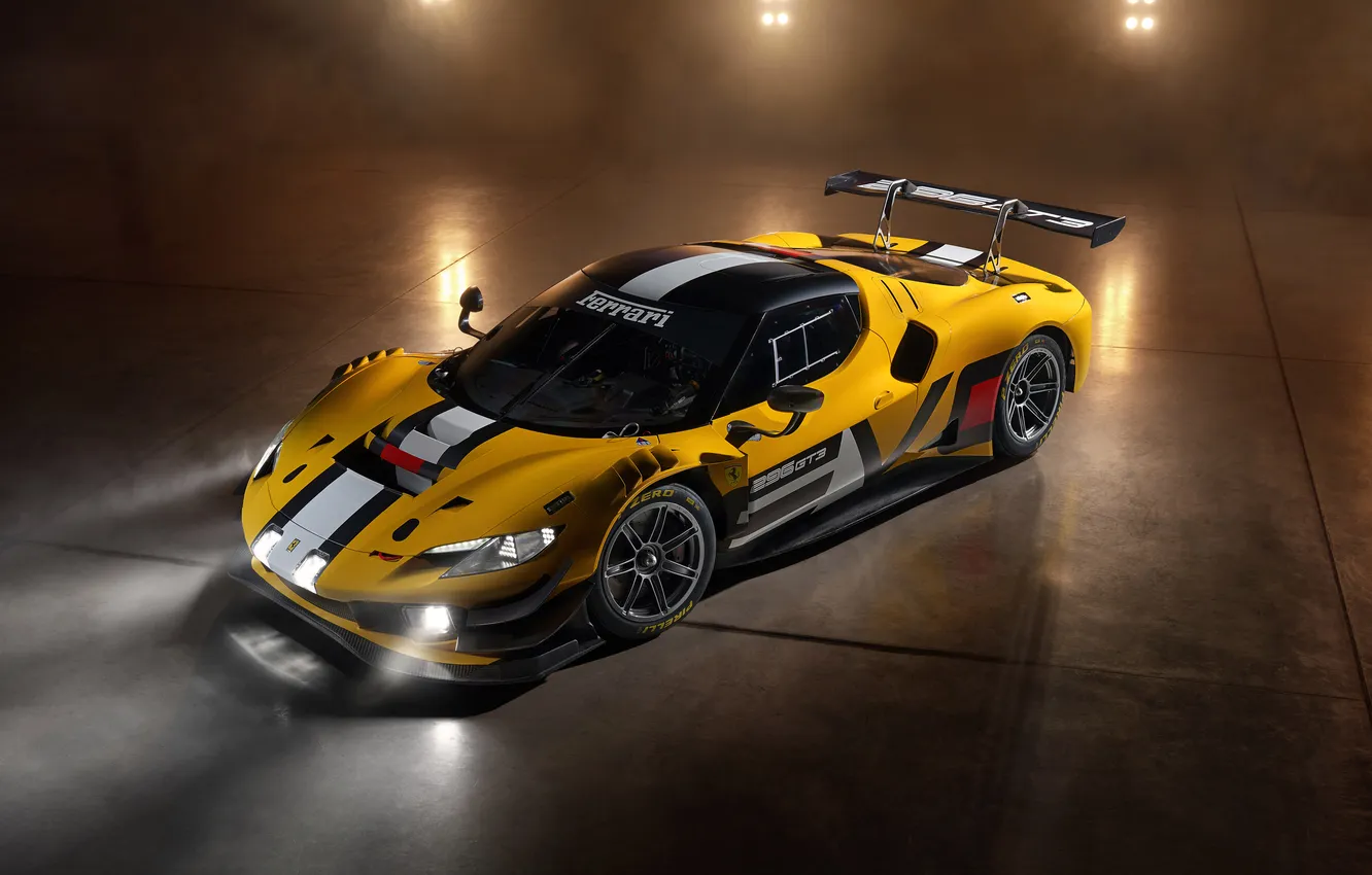 Photo wallpaper Ferrari, 296 GT3, 2160P, GT3 Evo