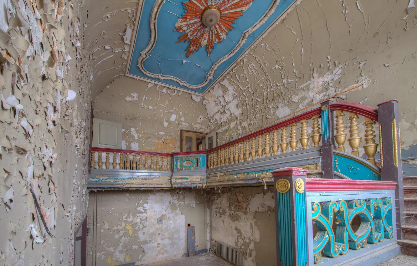 Photo wallpaper background, wall, ladder