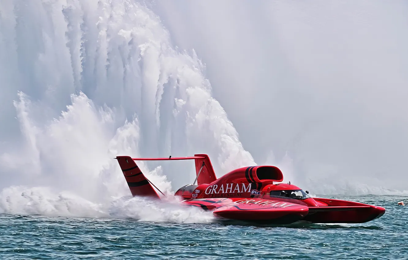 Photo wallpaper race, boat, speed