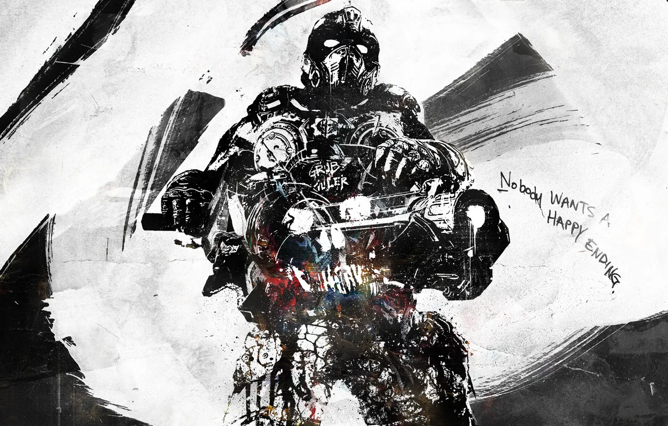 Photo wallpaper weapons, soldiers, gears of war, vhm-alex, nobody wants a happy ending