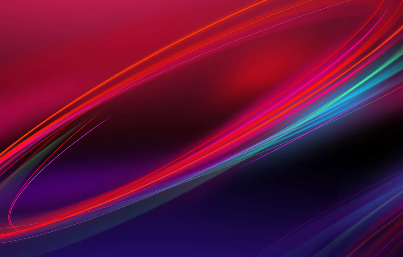 Photo wallpaper color, line, blue, red, Abstraction, Nubia UI