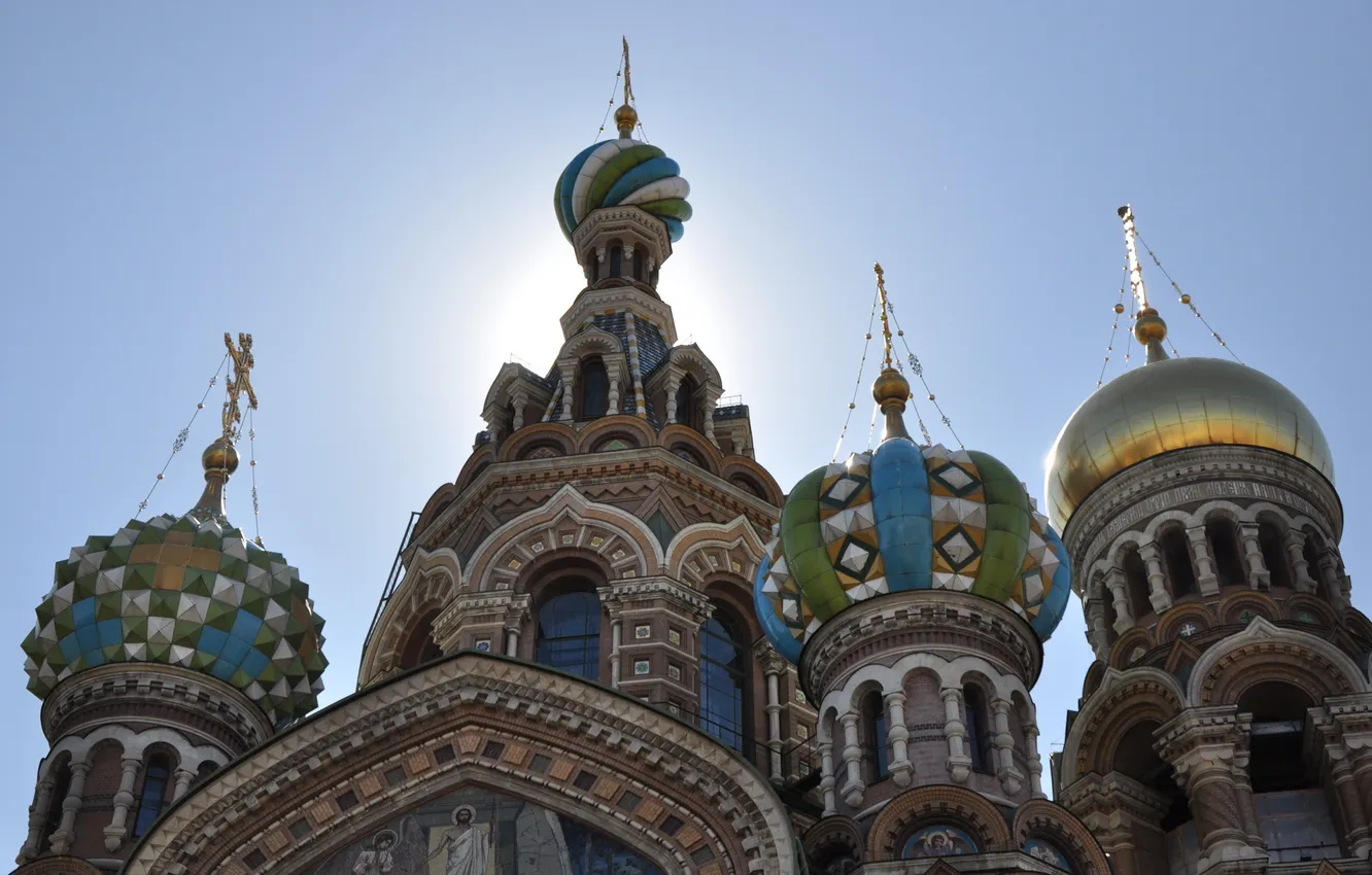 Photo wallpaper the sky, lights, temple, the dome