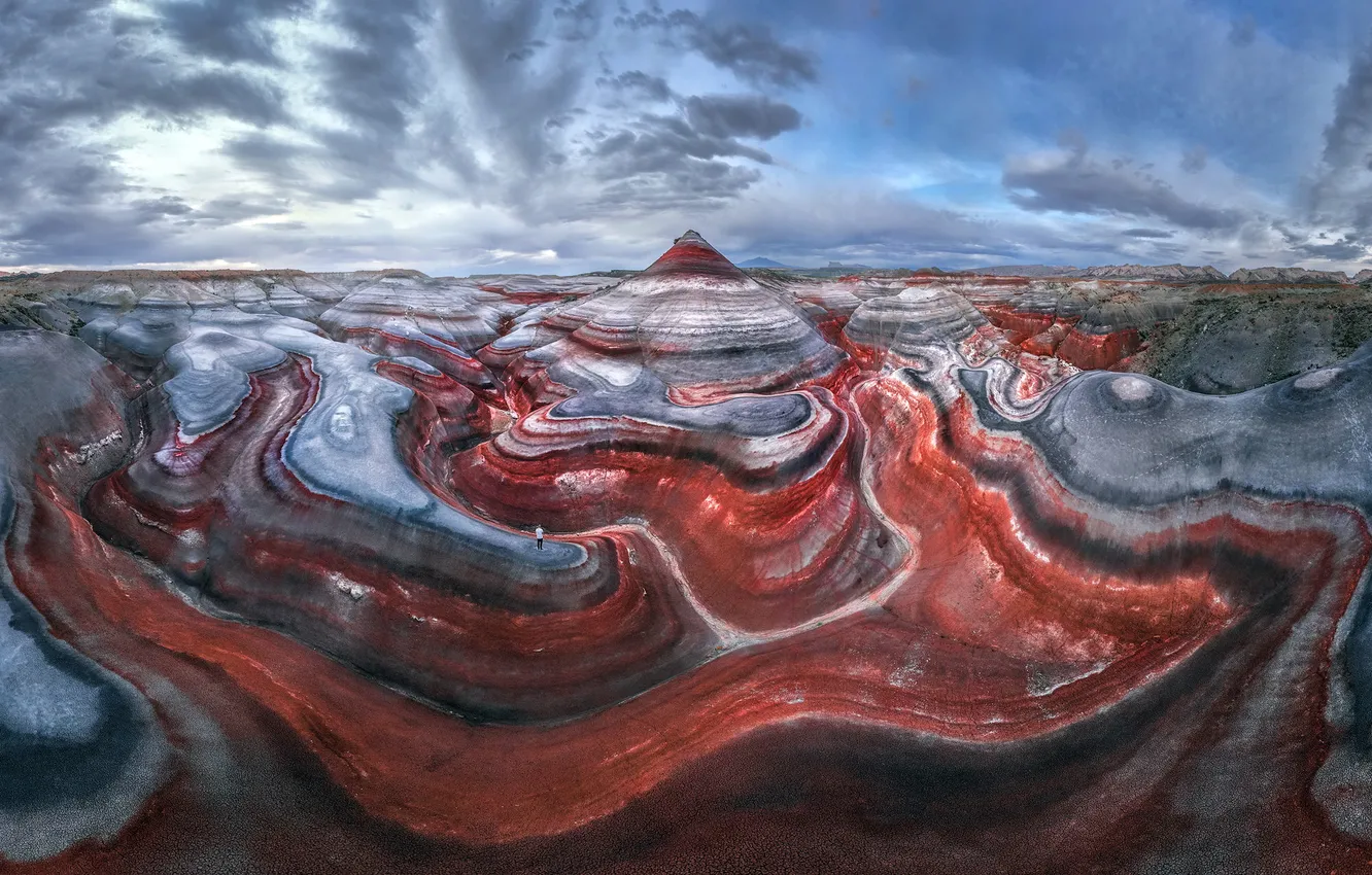 Photo wallpaper nature, Utah, Bentonite Mountains