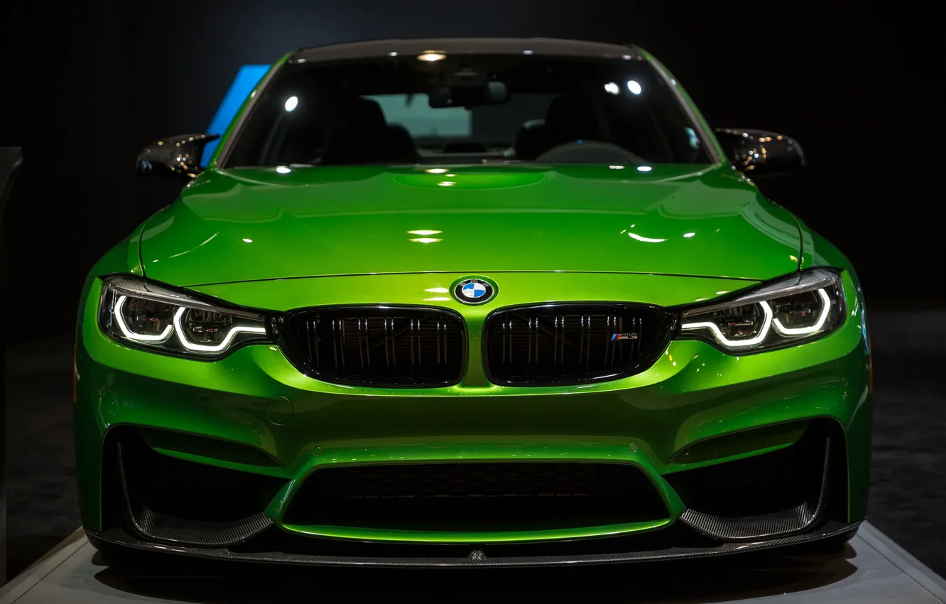 Photo wallpaper BMW, Light, Green, Front, Face, Sight, LED, F81