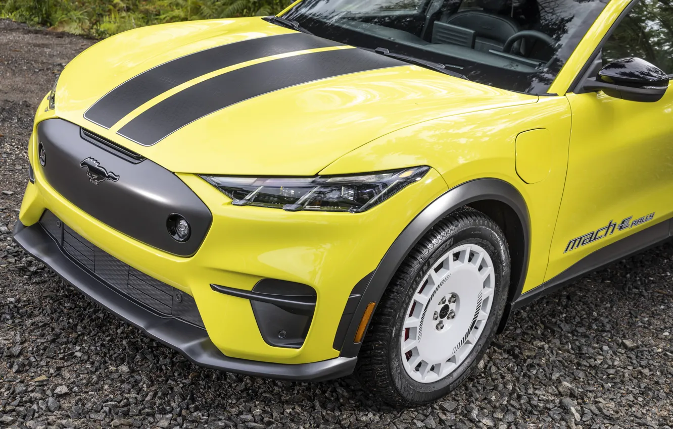Photo wallpaper Mustang, Ford, Mach-E, Ford Mustang Mach-E Rally