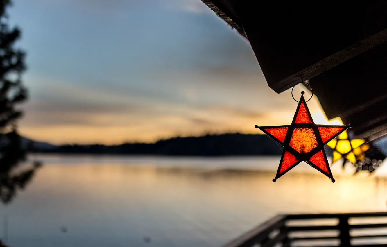 Photo wallpaper stars, nature, lake