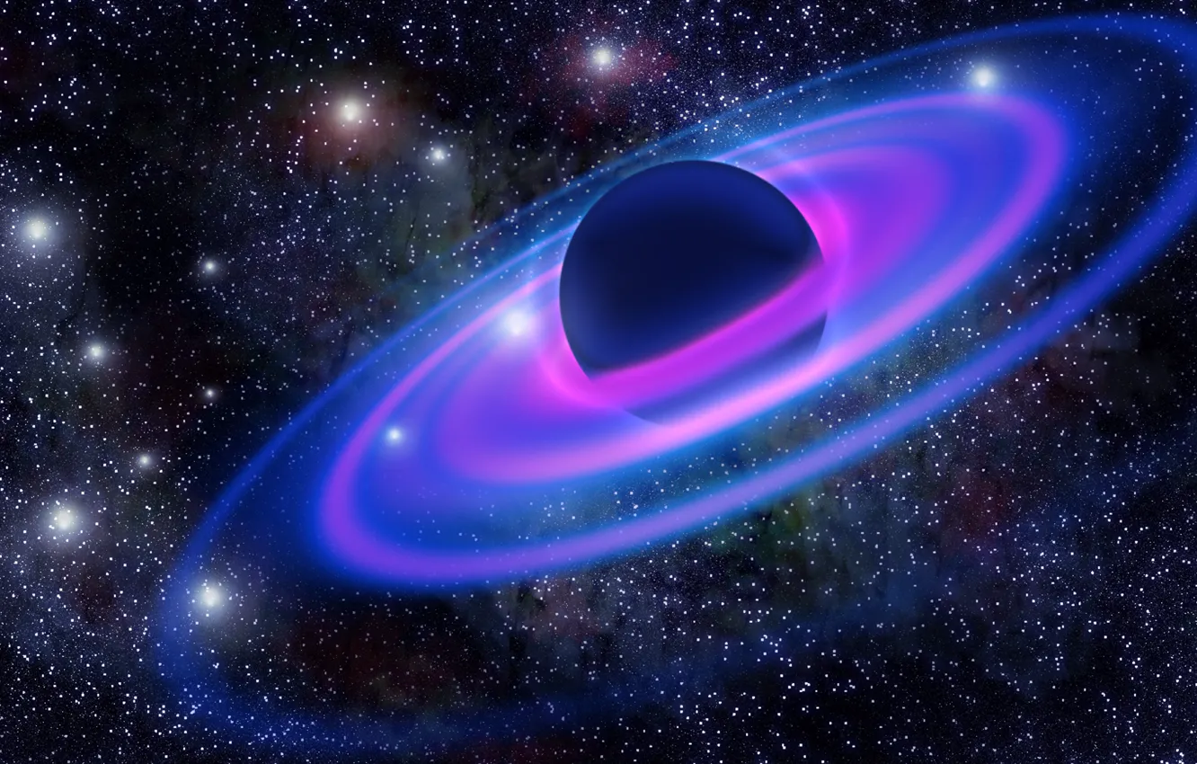 Photo wallpaper stars, space, planet, galaxy