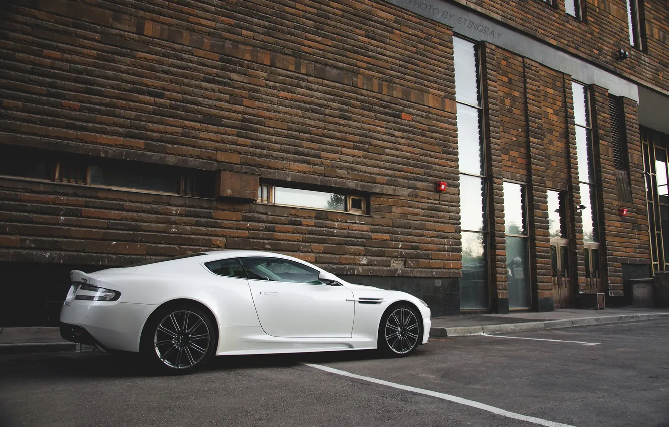 Photo wallpaper Aston Martin, DBS, white