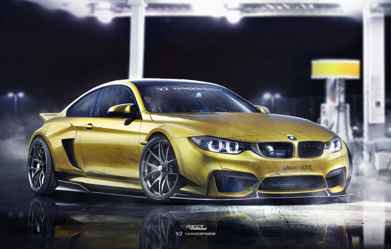 Photo wallpaper car, bmw, render