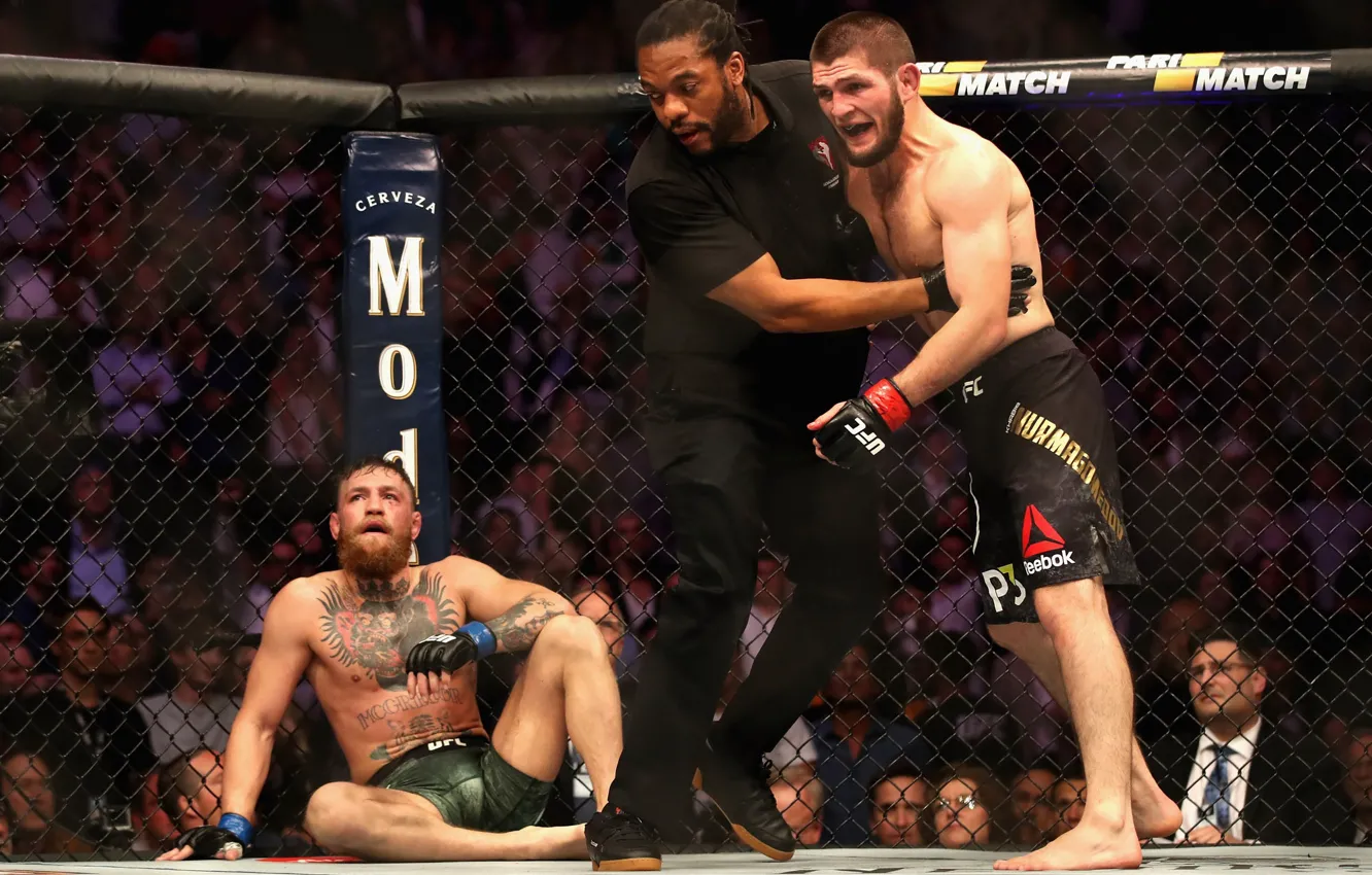 Photo wallpaper ufc, Conor McGregor, Conor McGregor, Khabib Nurmagomedov, Khabib Nurmagomedov