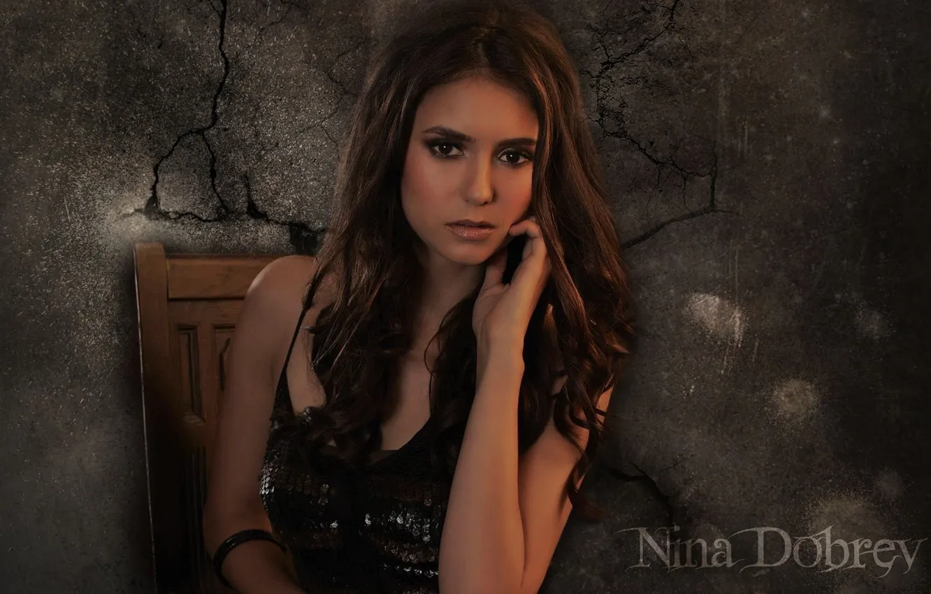 Photo wallpaper girl, actress, brunette, singer, Nina Dobrev, The vampire diaries