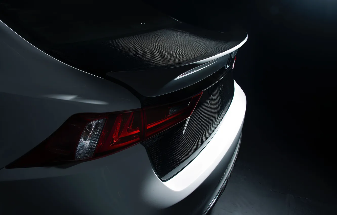 Photo wallpaper Lexus, tuning, SEMA, IS 350, black &amp; white, Seibon