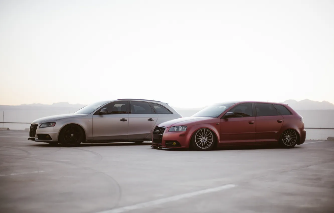 Photo wallpaper audi, tuning, stance, vegas