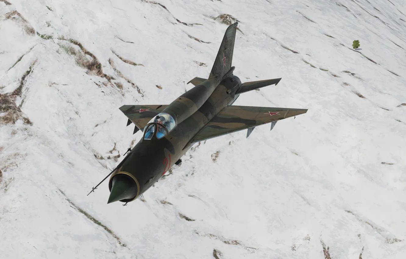 Photo wallpaper OKB MiG, MiG-21bis, Frontline fighter