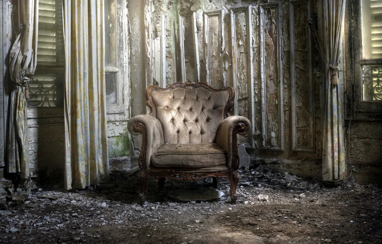 Photo wallpaper background, room, chair