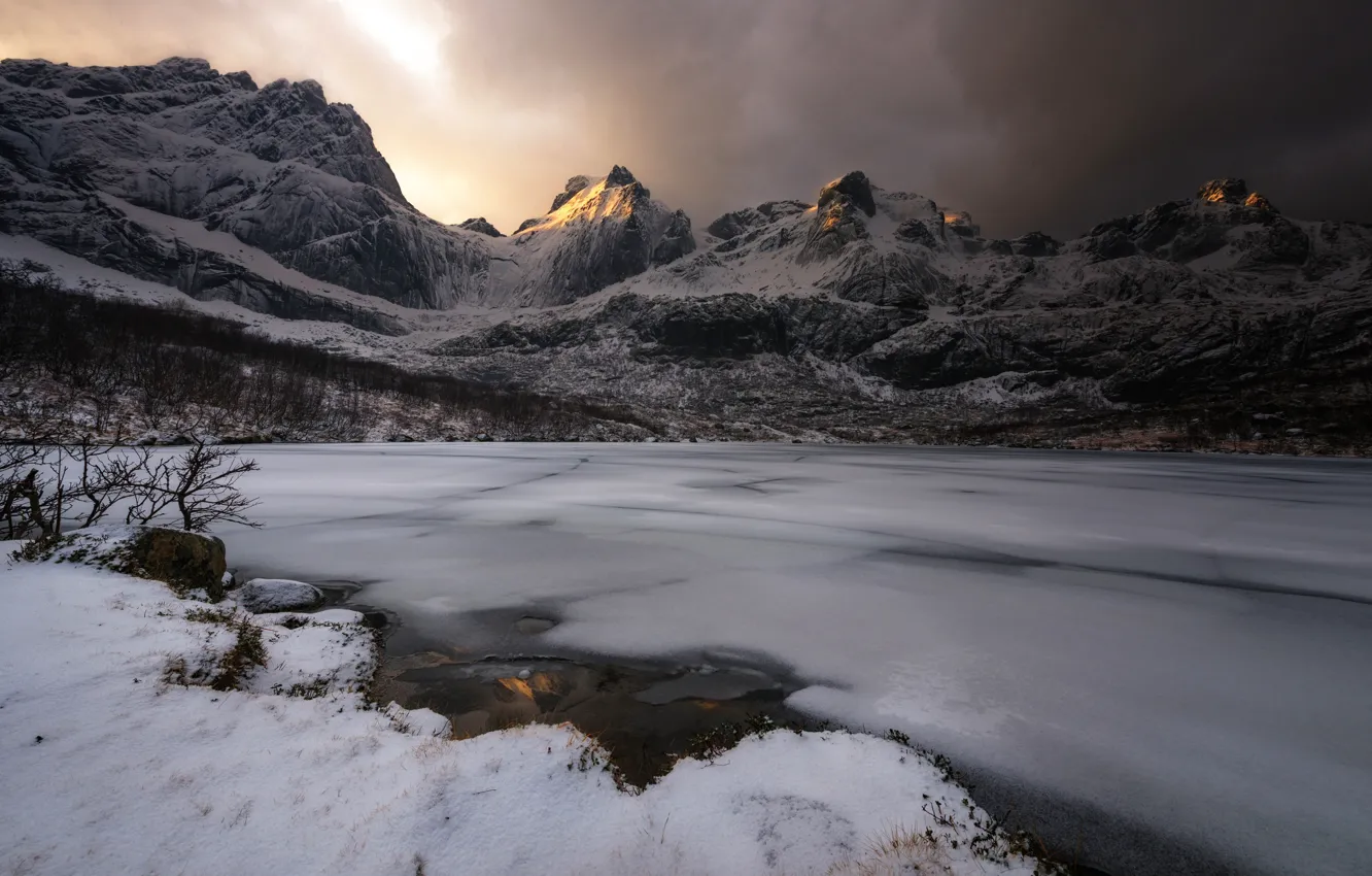 Photo wallpaper Norway, archipelago, The Lofoten Islands