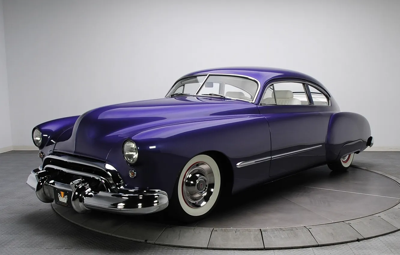 Photo wallpaper Purple, Coupe, Old, Oldsmobile, Vehicle