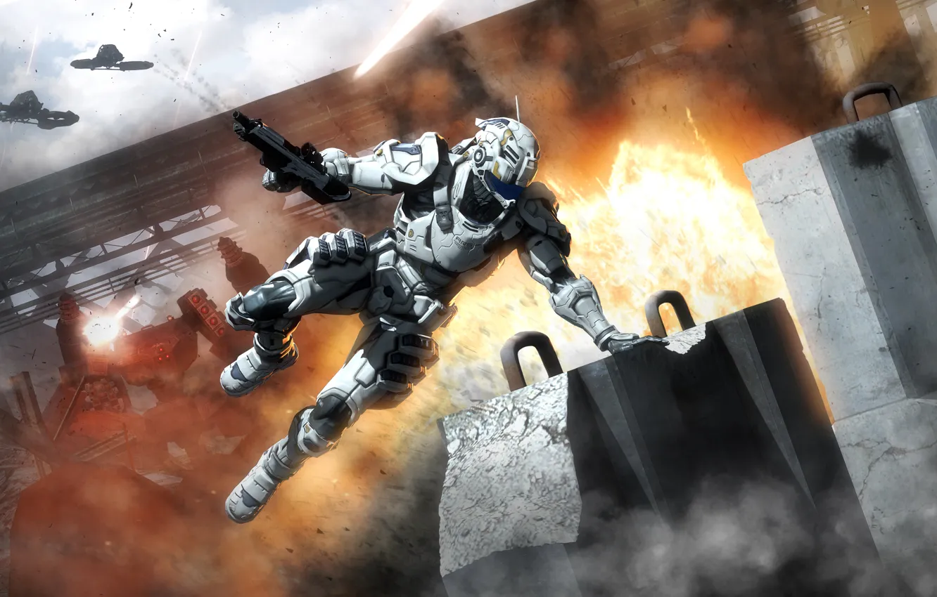 Photo wallpaper armor, suit, Vanquish, pearls, Sam Gideon