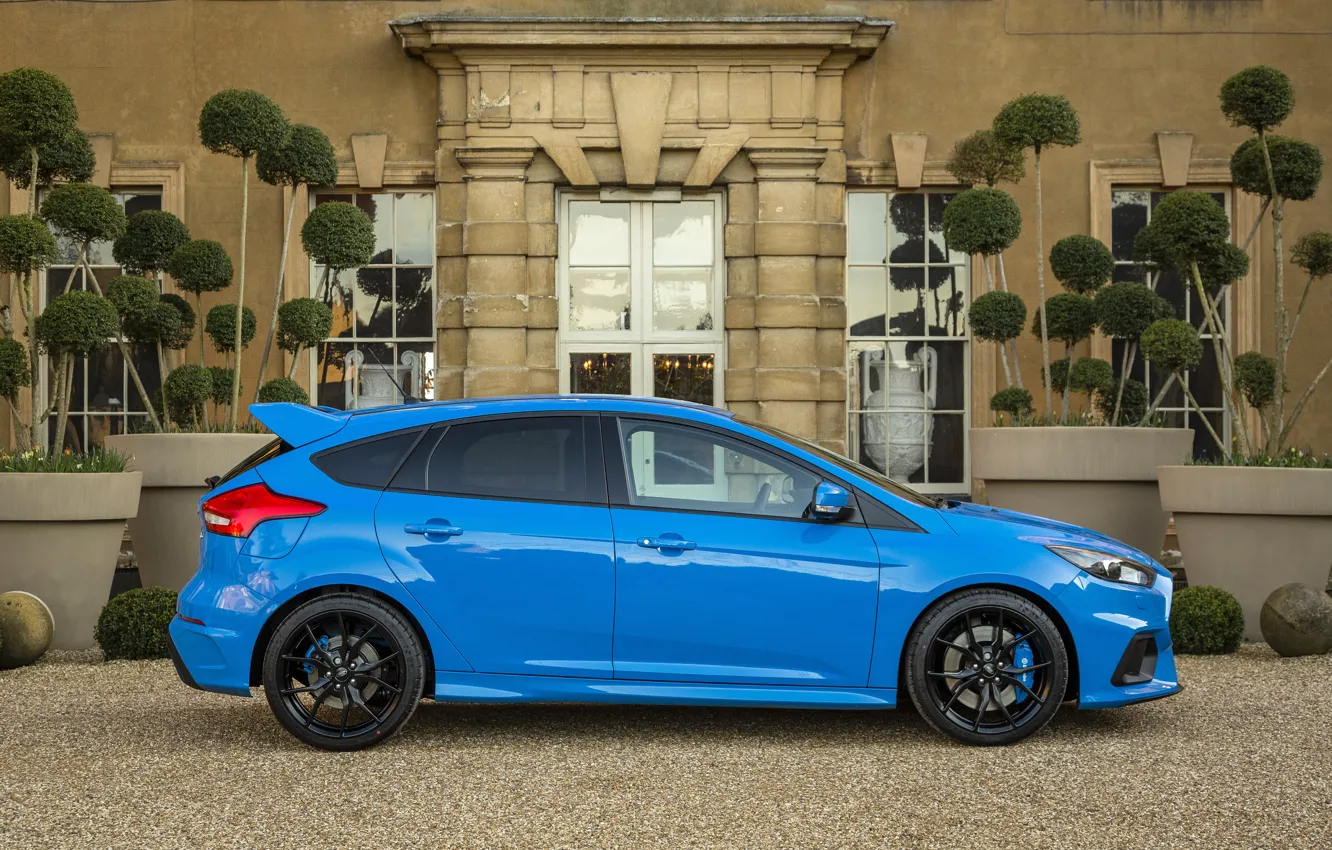 Photo wallpaper Ford, Blue, Focus, Car, 2016, Metallic, RS, Sboc