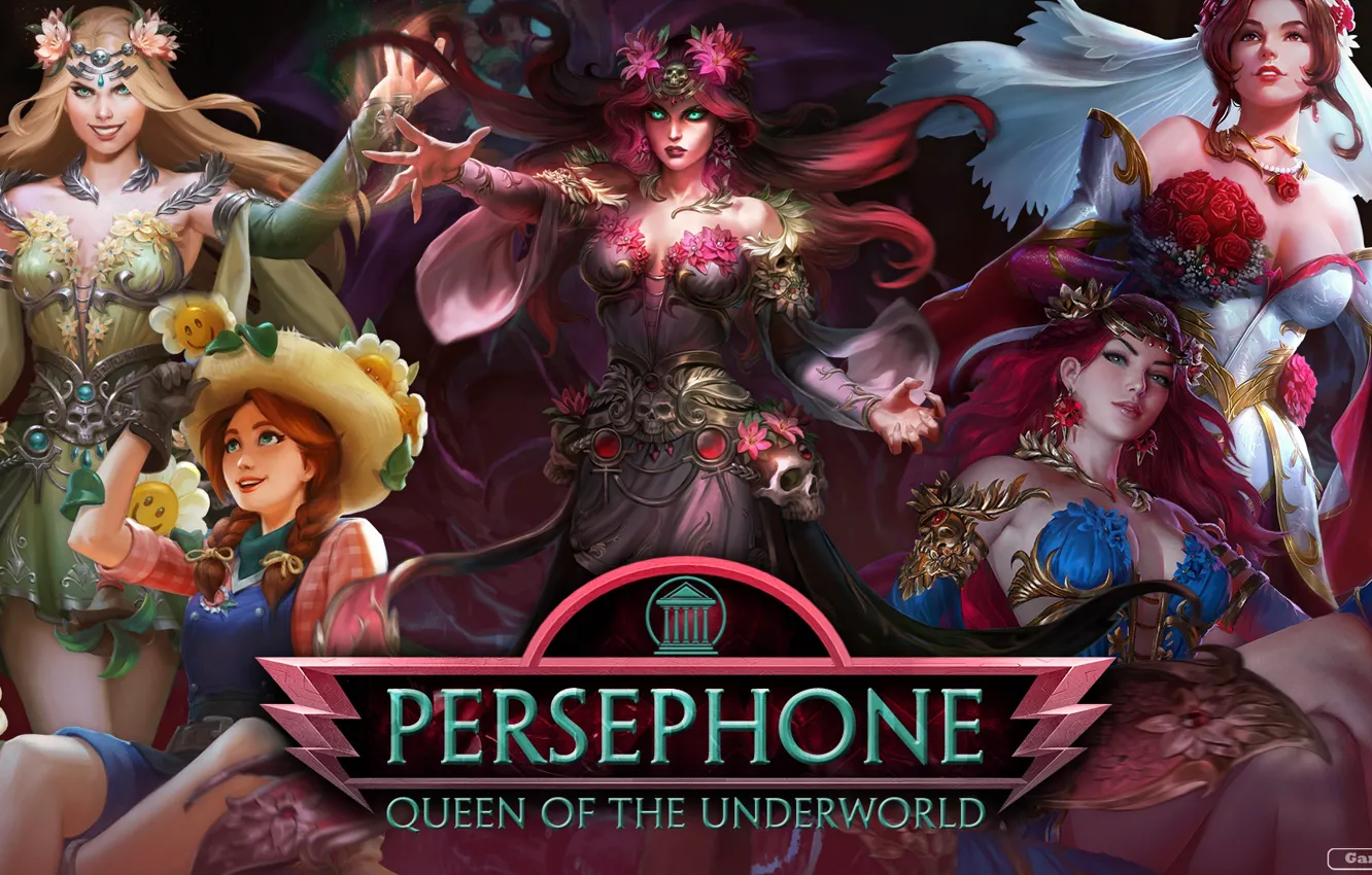 Photo wallpaper girl, Persephone, Smite
