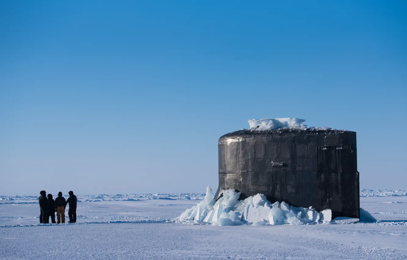 Photo wallpaper submarine, atomic, SSN 22, USS Connecticut, the project "Seawolf II"