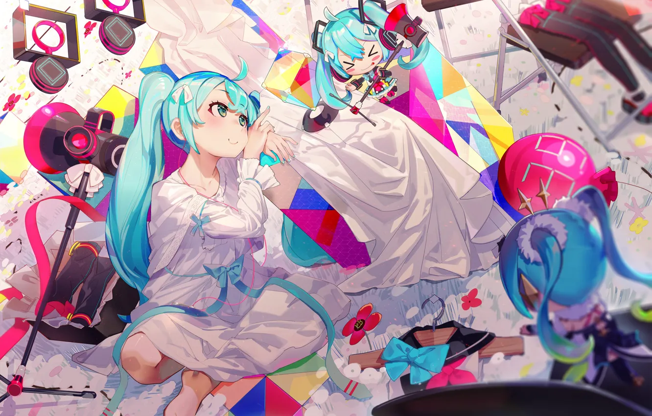 Photo wallpaper toy, anime, art, girl, vocaloid, hatsune miku, Vocaloid, art