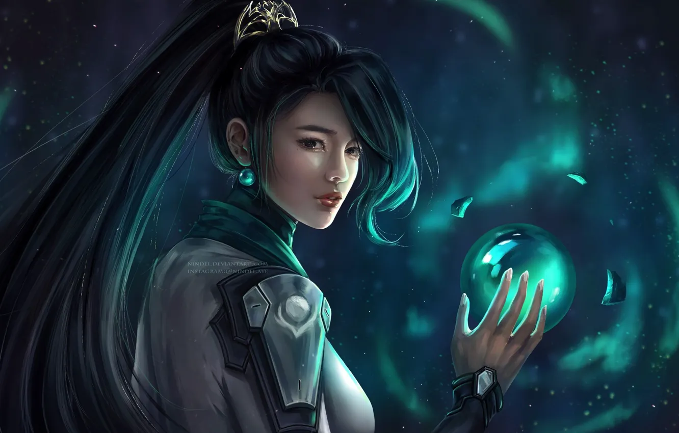 Photo wallpaper girl, fiction, sphere, Sage, Valorant, by Patrycja Kotlik