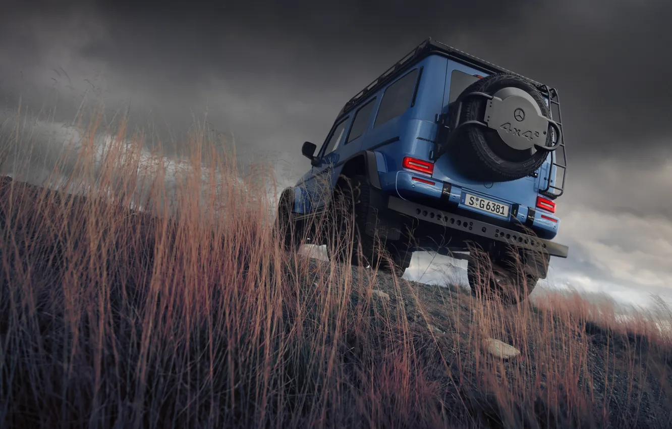 Photo wallpaper Mercedes-Benz, Mercedes, AMG, G-Class, rear view, Mercedes-AMG, Mercedes-AMG G 63 4x4²