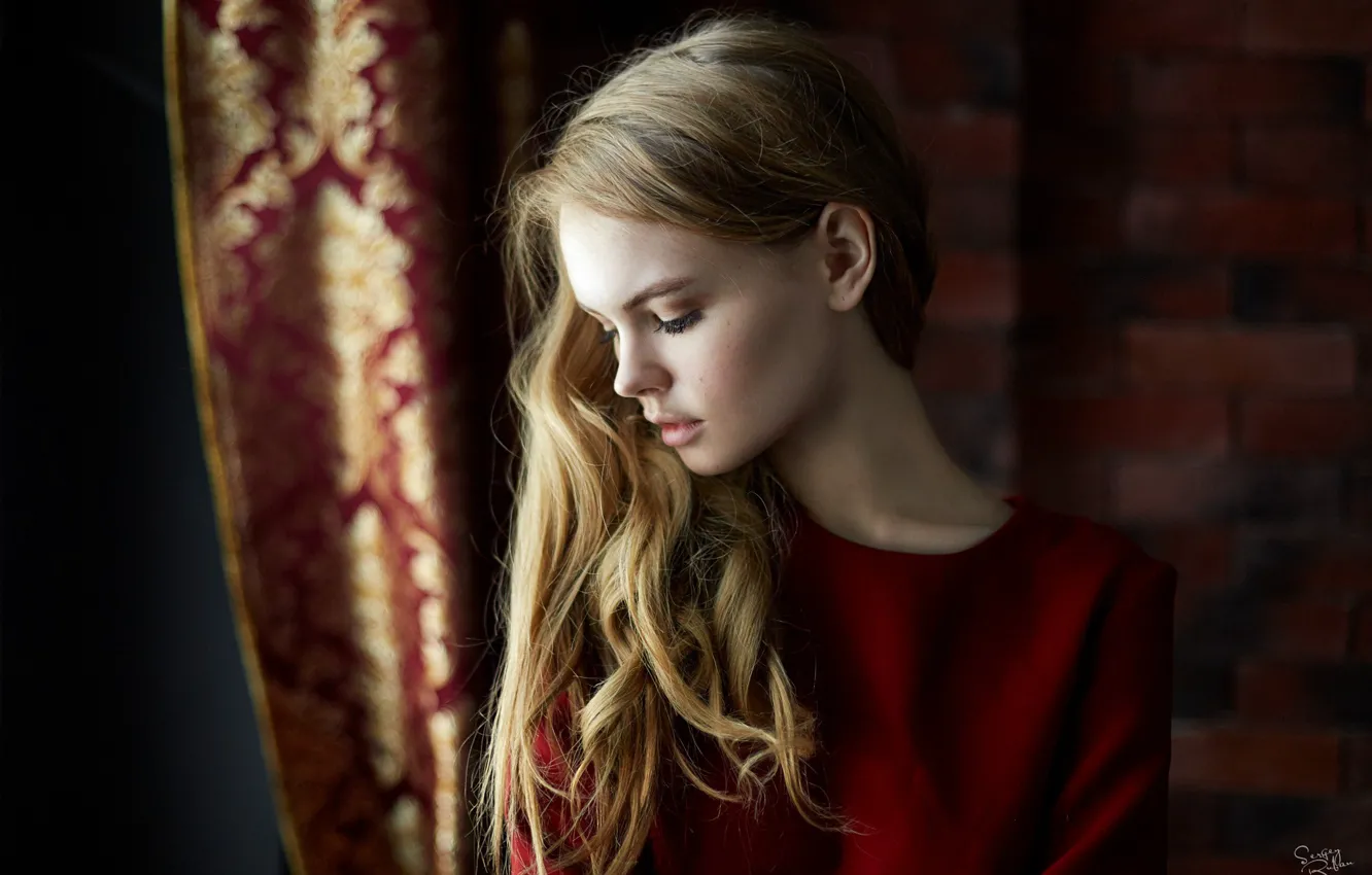 Photo wallpaper girl, mood, sweetheart, model, hair, beautiful, Rus, Anastasia Shcheglova