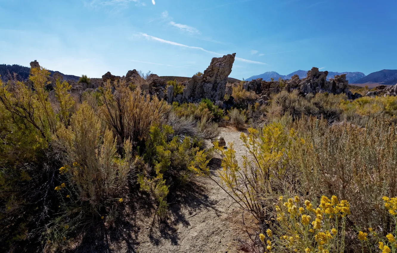 Photo wallpaper mountains, rocks, CA, USA, California