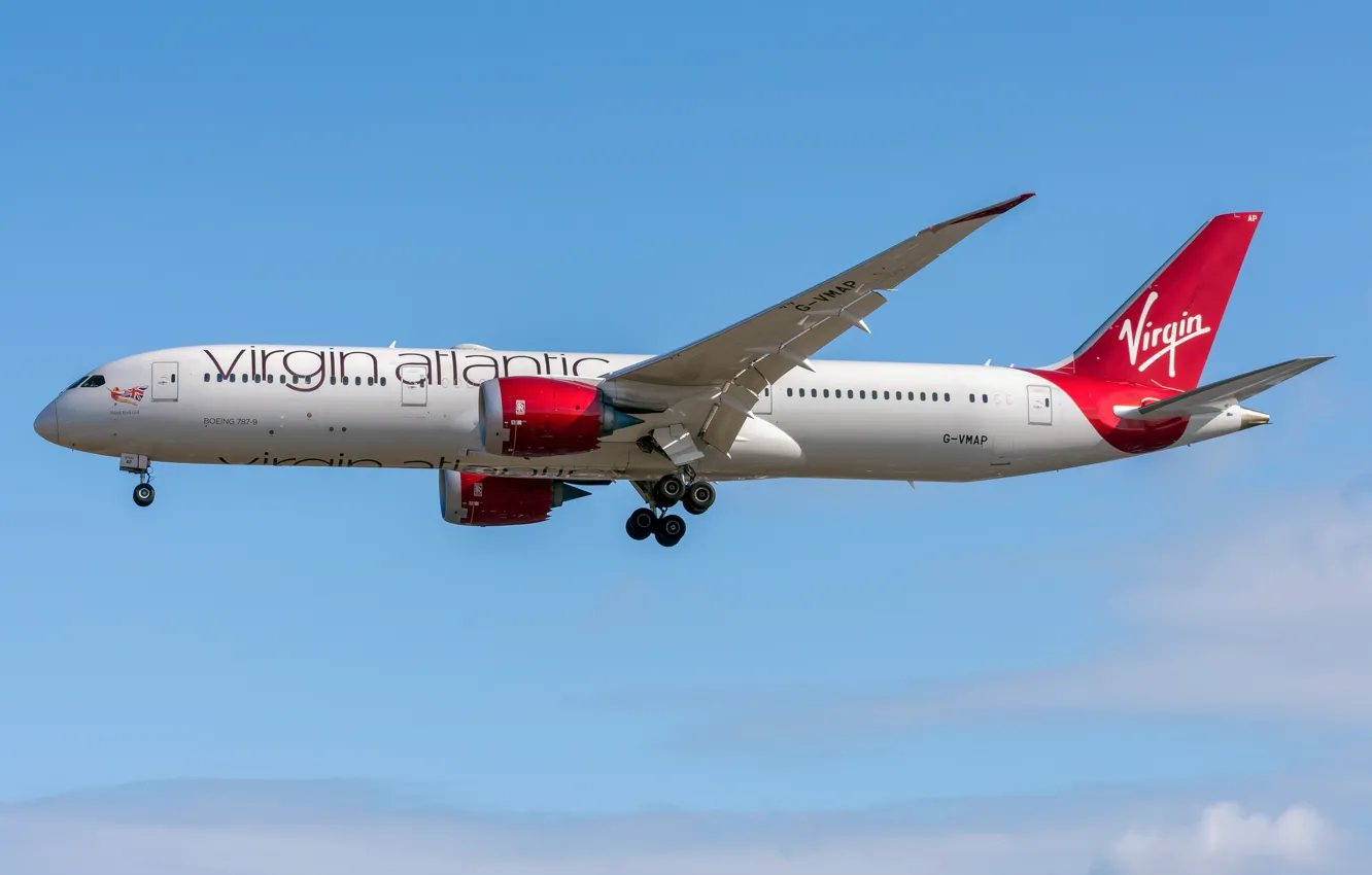 Photo wallpaper Boeing, 787-9, Virgin Atlantic Airways