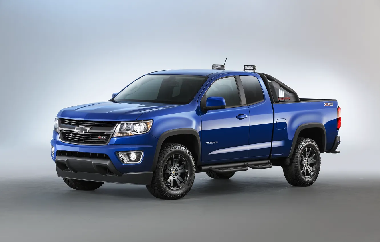 Photo wallpaper blue, Chevrolet, jeep, Chevrolet, Colorado, pickup, Colorado, Z71