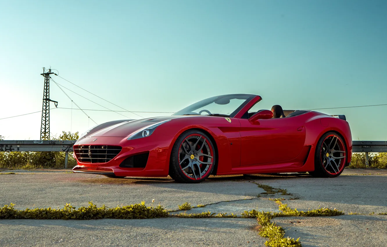 Photo wallpaper Ferrari, Ferrari, CA, California, Novitec Rosso, Pininfarina, 2015