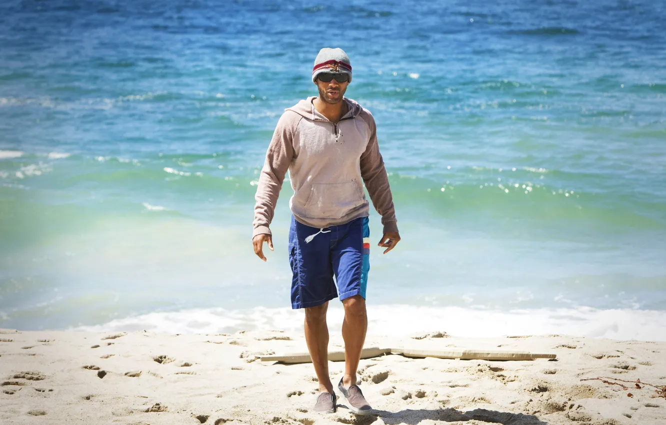 Photo wallpaper sea, beach, Will Smith, Will Smith, Hancock, Hancock, John Hancock