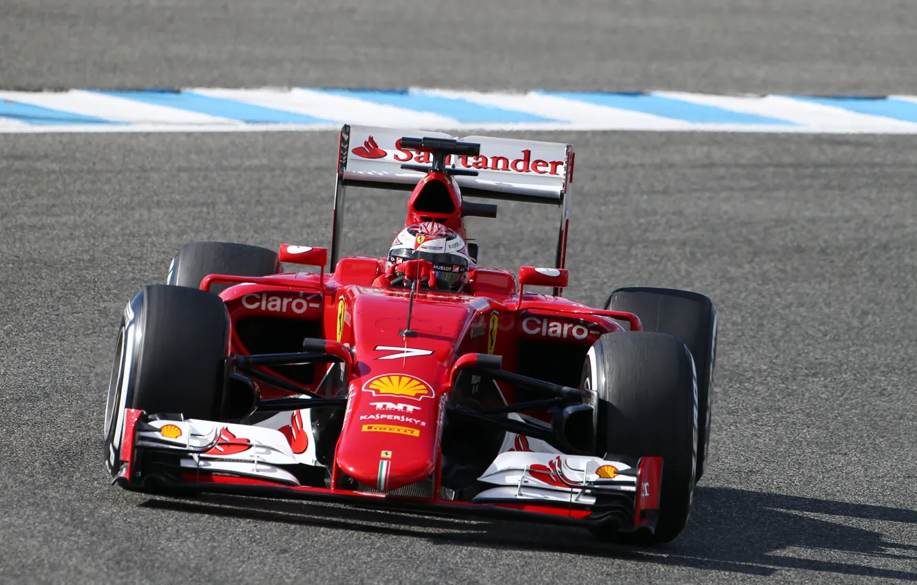Photo wallpaper turn, Ferrari, Formula 1, kimi raikkonen also, tests, SF15T
