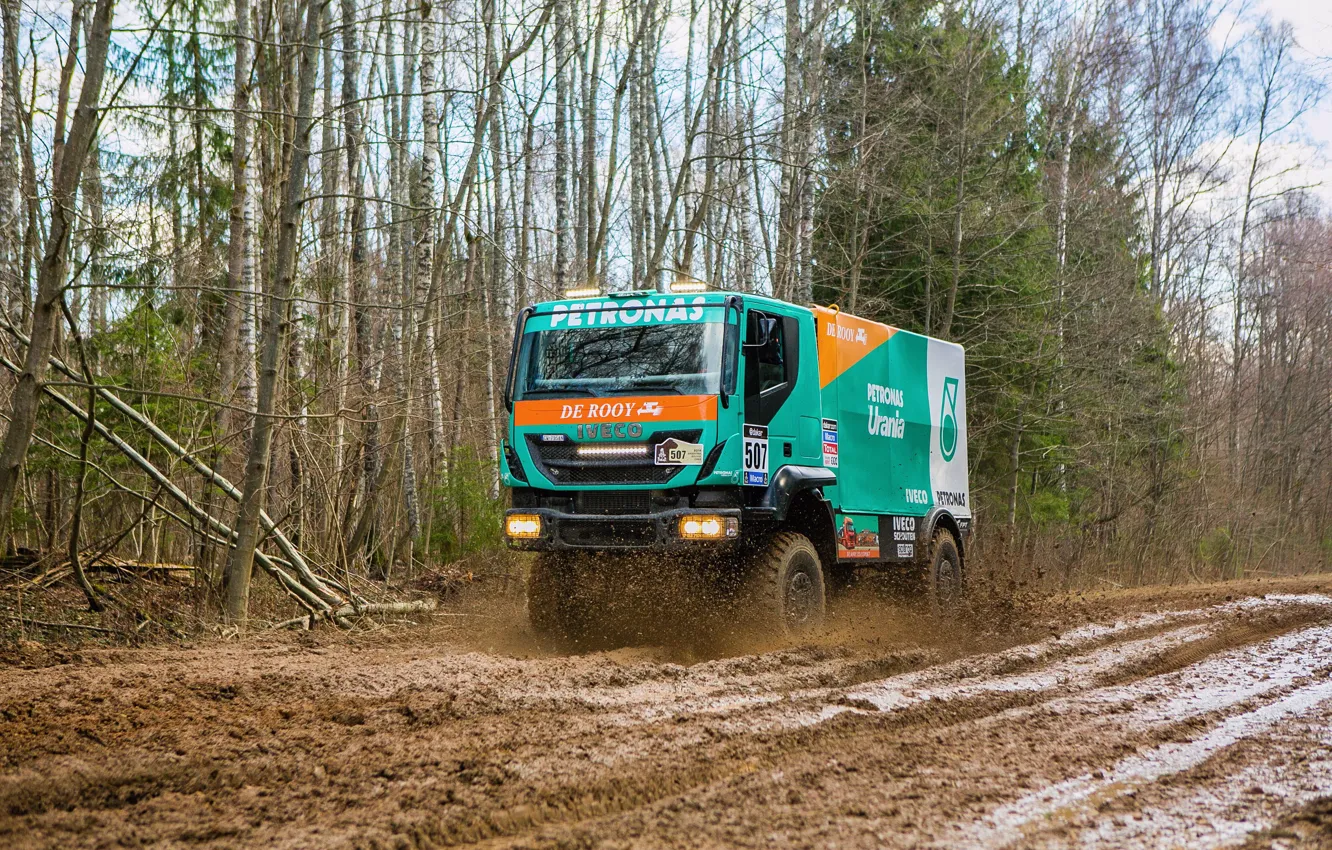 Photo wallpaper 4x4, Dakar, Iveco, TRAKKER