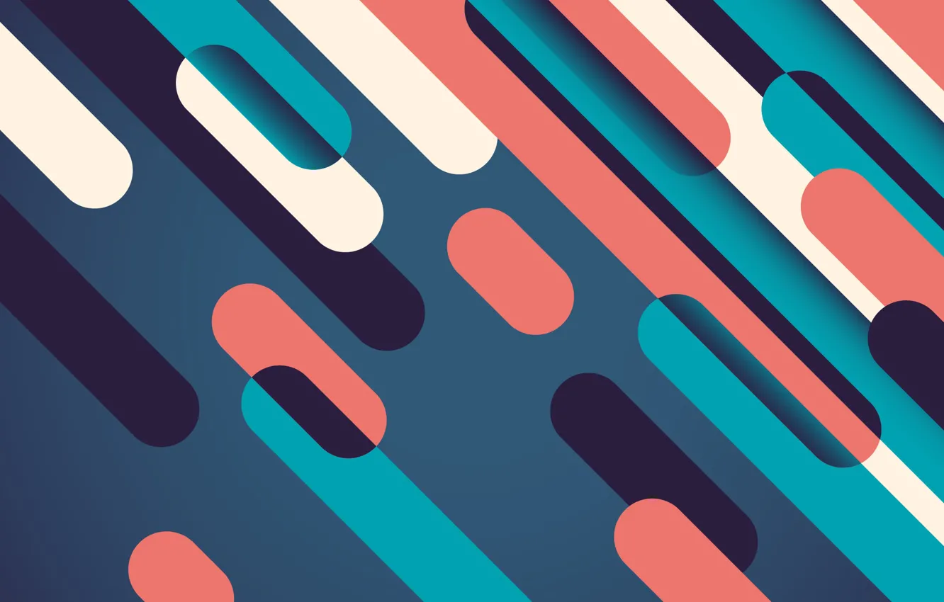 Photo wallpaper blue, background, vector, geometry