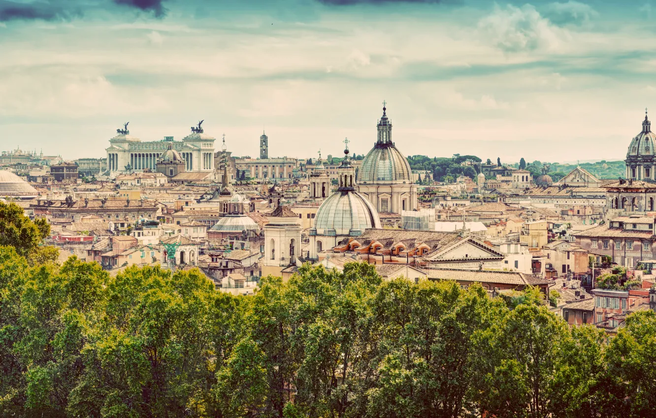 Photo wallpaper city, the city, Rome, Italy, Italy, panorama, Europe, view