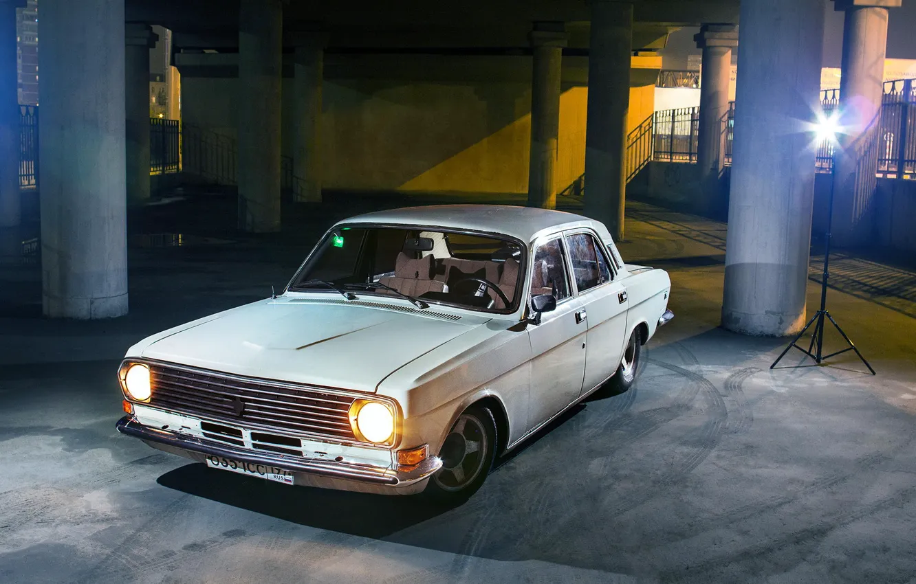 Photo wallpaper car, Volga, stance, 24-10, volga