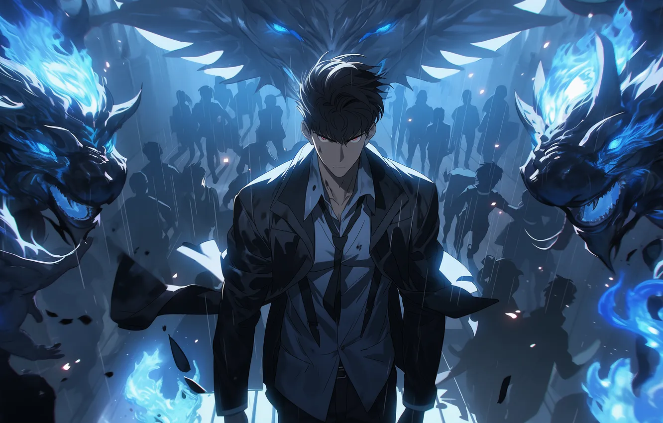 Photo wallpaper South Korea, anime, power, boy, dragon, asian, manga, hunter