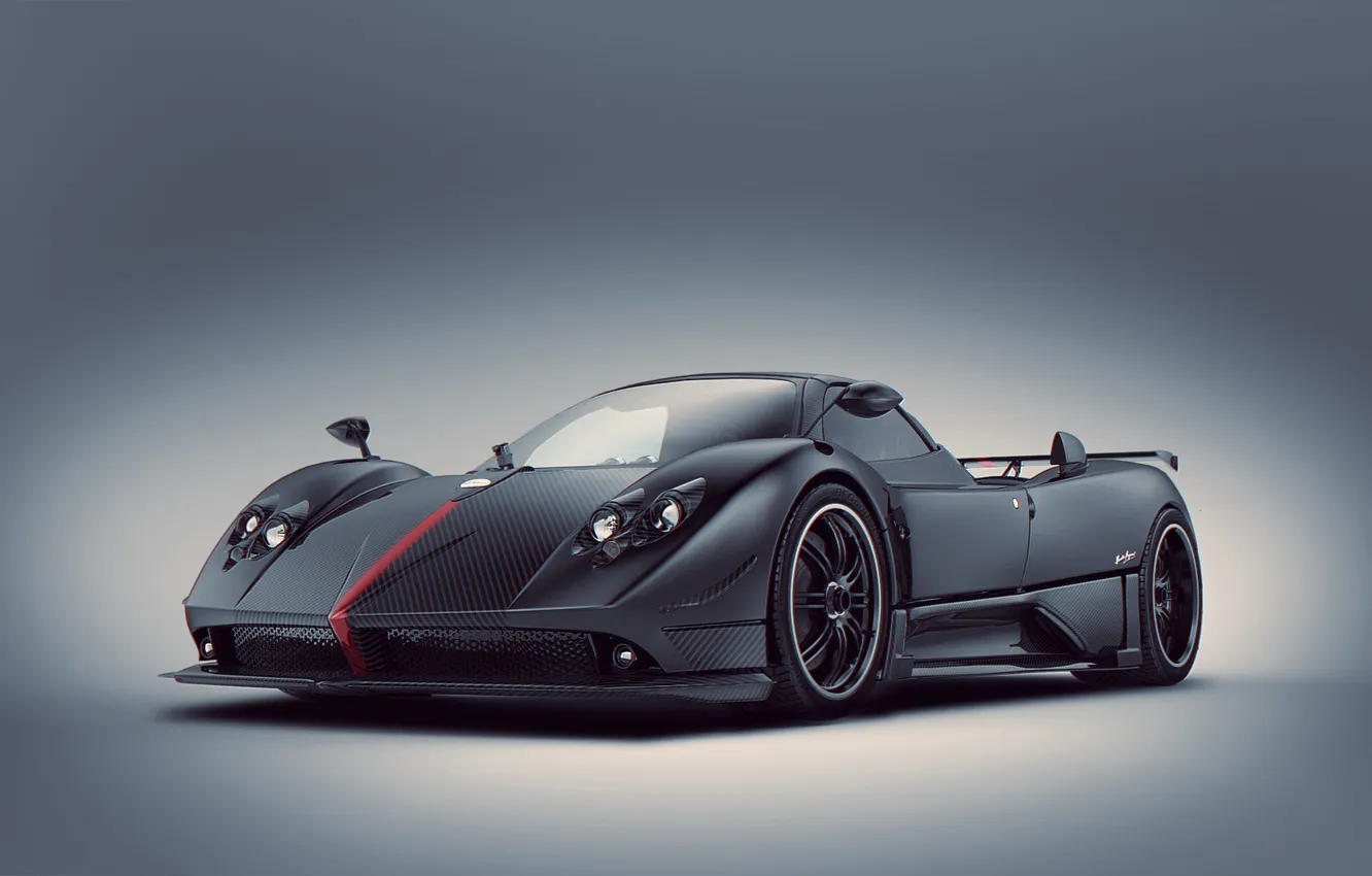 Photo wallpaper black edition, zonda, pagani, cinque