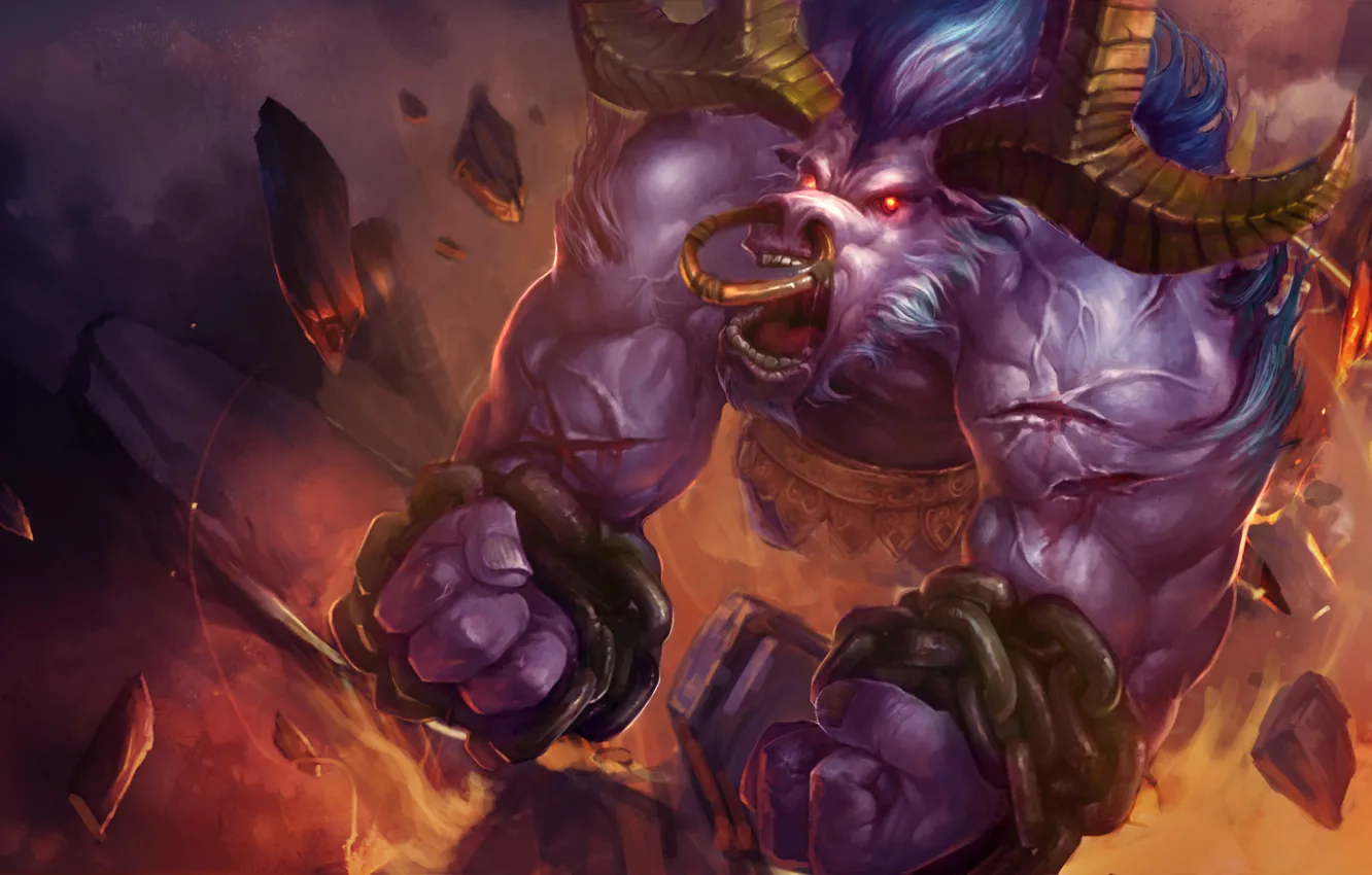 Photo wallpaper League of Legends, Alistair, Alistar