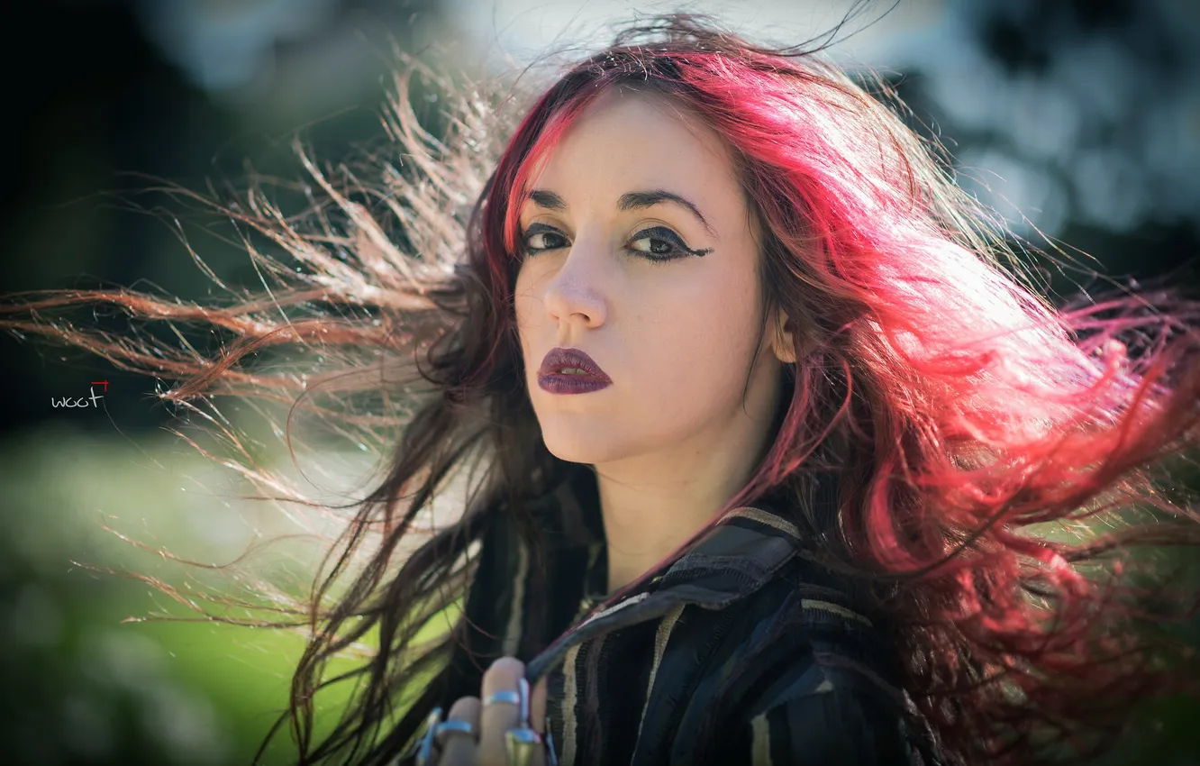 Photo wallpaper look, girl, portrait